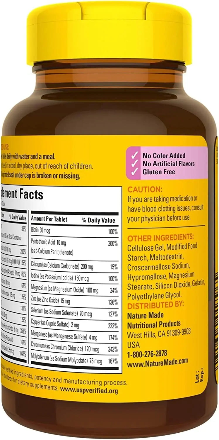 Nature Made Multi for Her 50+ Vitamin/Mineral Tablets 90 ea (Pack of 4) Nature MadeAu supplements