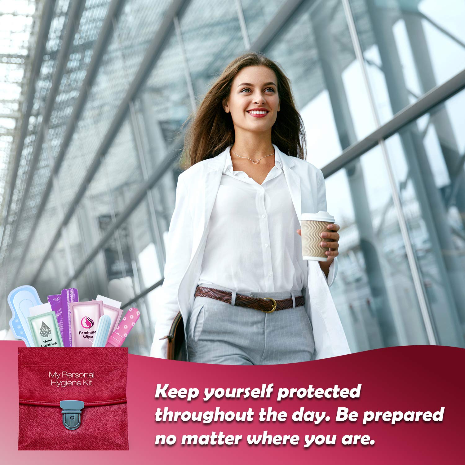 Menstrual Kit All-in-One | Convenience on The Go | Single Period Kit Pack for Travelling, Tweens pH AdvantageAu supplements