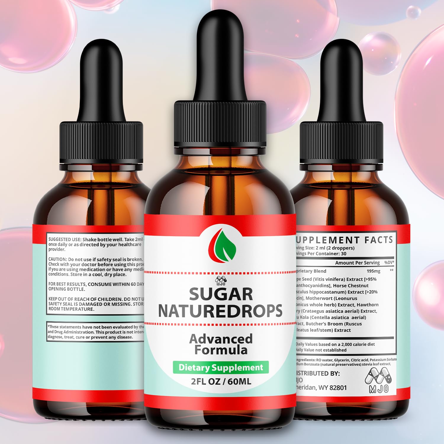 Sugar Nature Drops, Official SugarNature Blood Health Support Drops with All Natural Ingredients, Sugar Nature Liquid Supplement Optimal Health & Wellness Support with Premium Vitamins (30 Servings) MJOAu supplements
