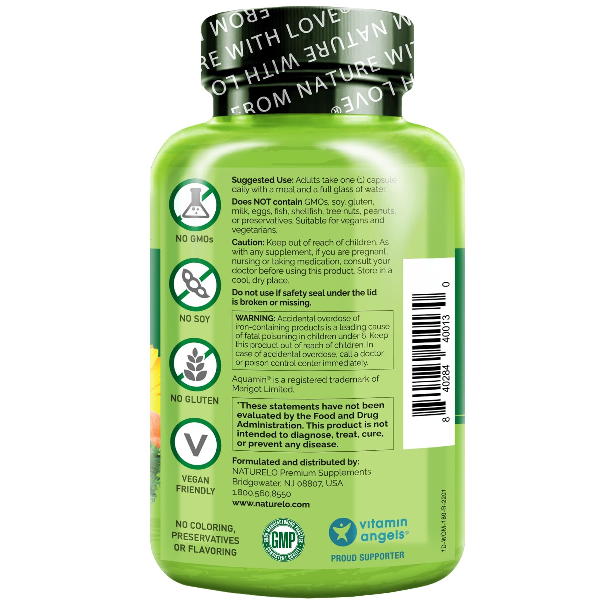 NATURELO One Daily Multivitamin for Women - Energy Support - Whole Food Supplement NATURELOAu supplements