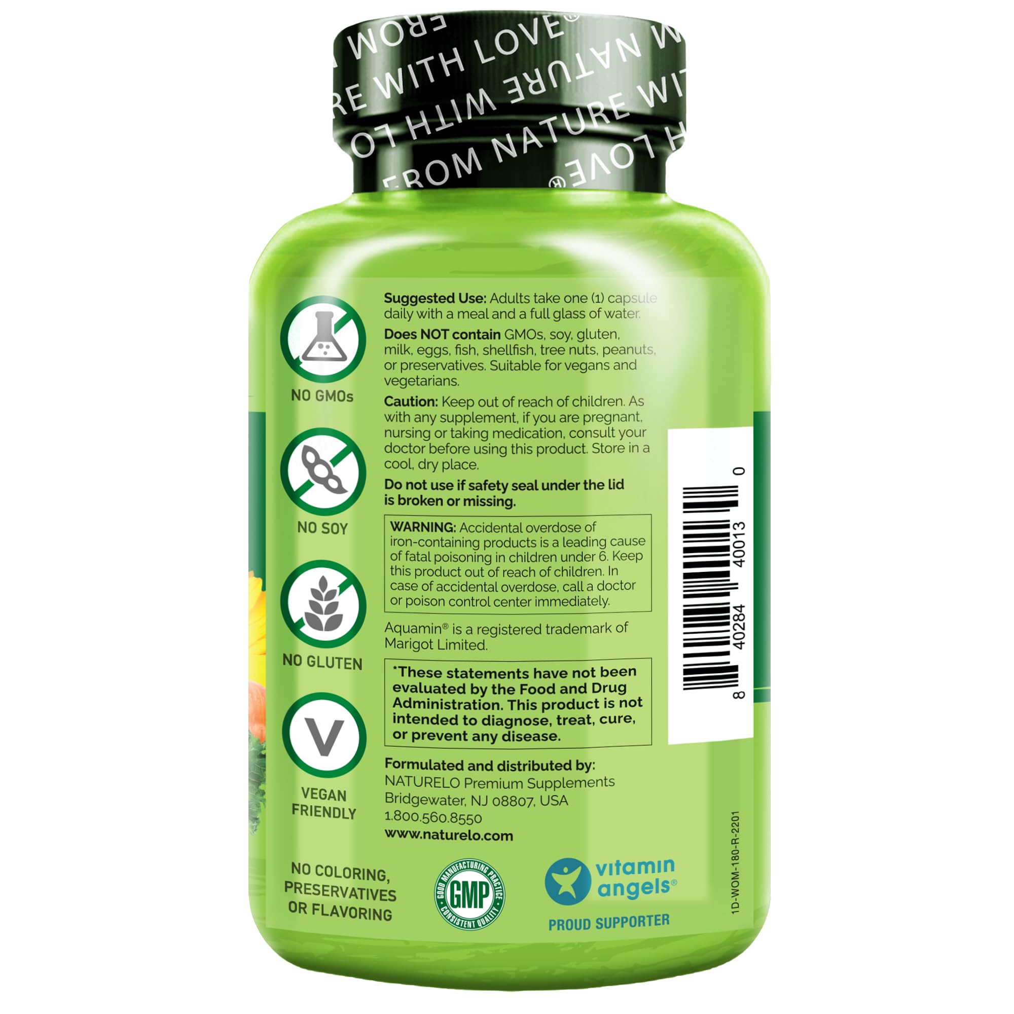 NATURELO One Daily Multivitamin for Women - Energy Support - Whole Food Supplement NATURELOAu supplements