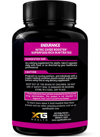 Beet Root Extract Capsules - 12000mg 20x Concentrated Beet Root Capsules Supplement X Gold HealthUS supplements