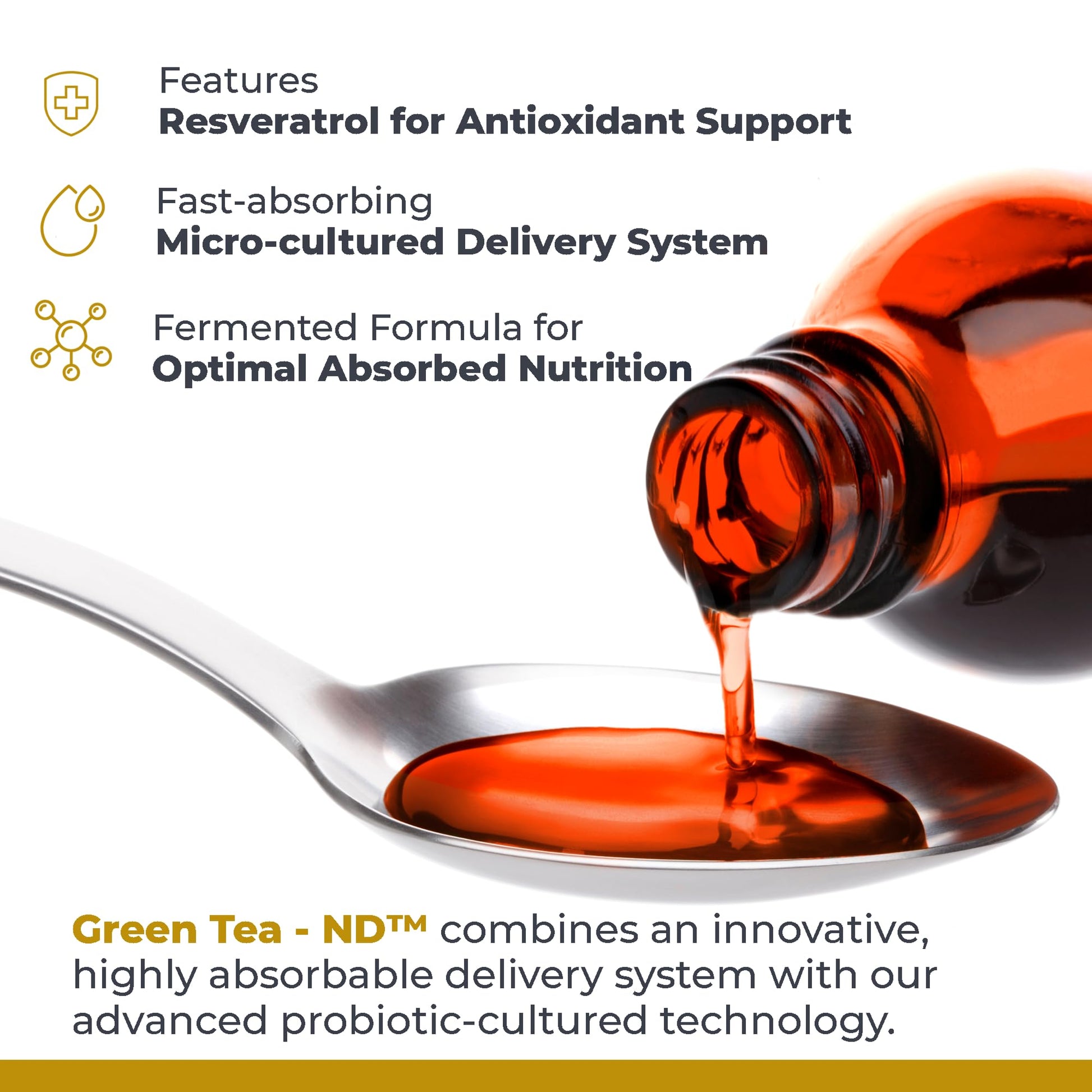 Premier Research Labs Green Tea-ND - Probiotic Fermented Green Tea Extract Supplement with ECGC, Camellia Sinensis Liquid, Supplement Drops for Adults, Vegan Friendly - 8 Fl Oz Bottle Premier Research LabsAu supplements