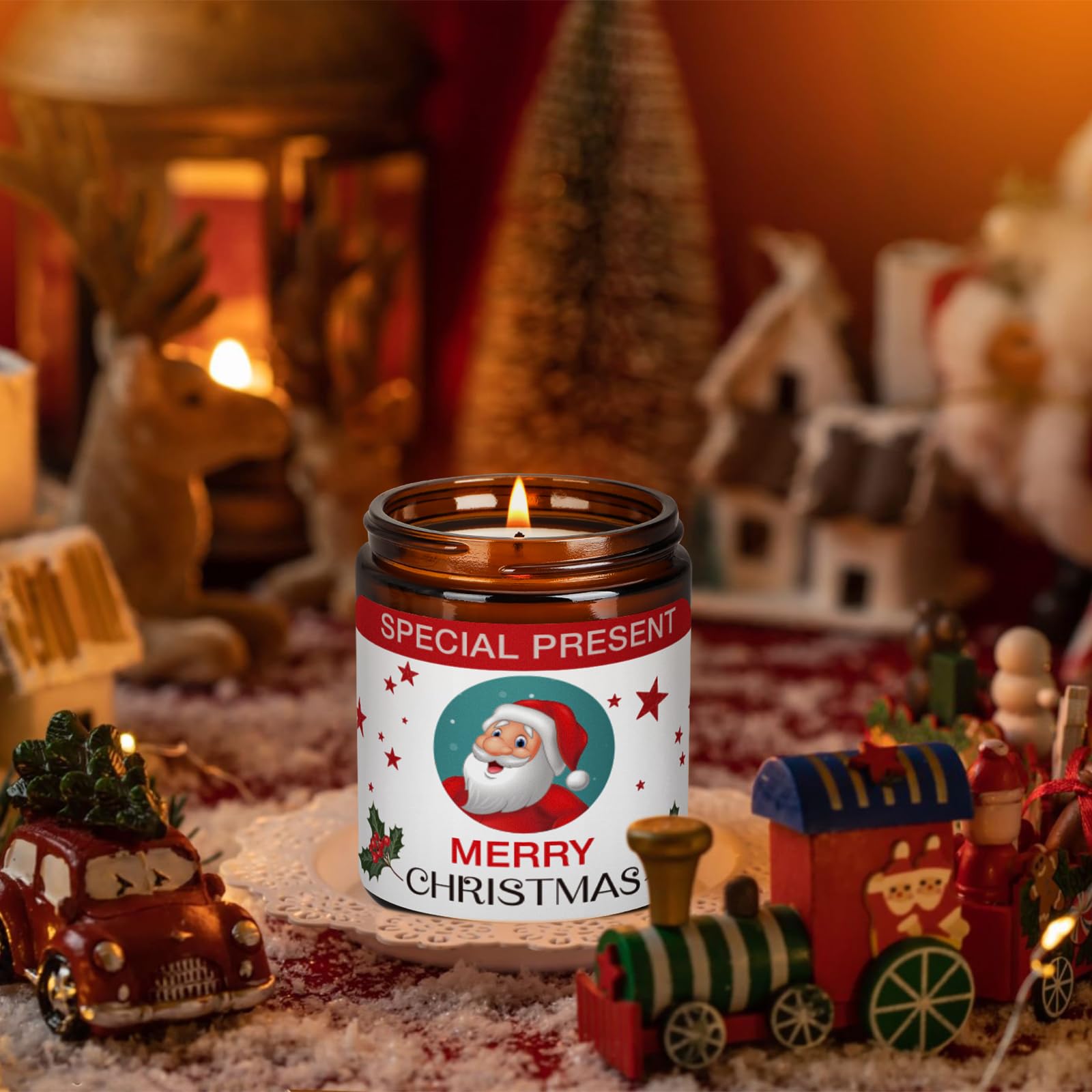 Christmas Candle Set Scented Candle Gift Set, 4 Pack 28 oz Christmas Scented Candles Over 180 Hours YINUO LIGHTAu supplements