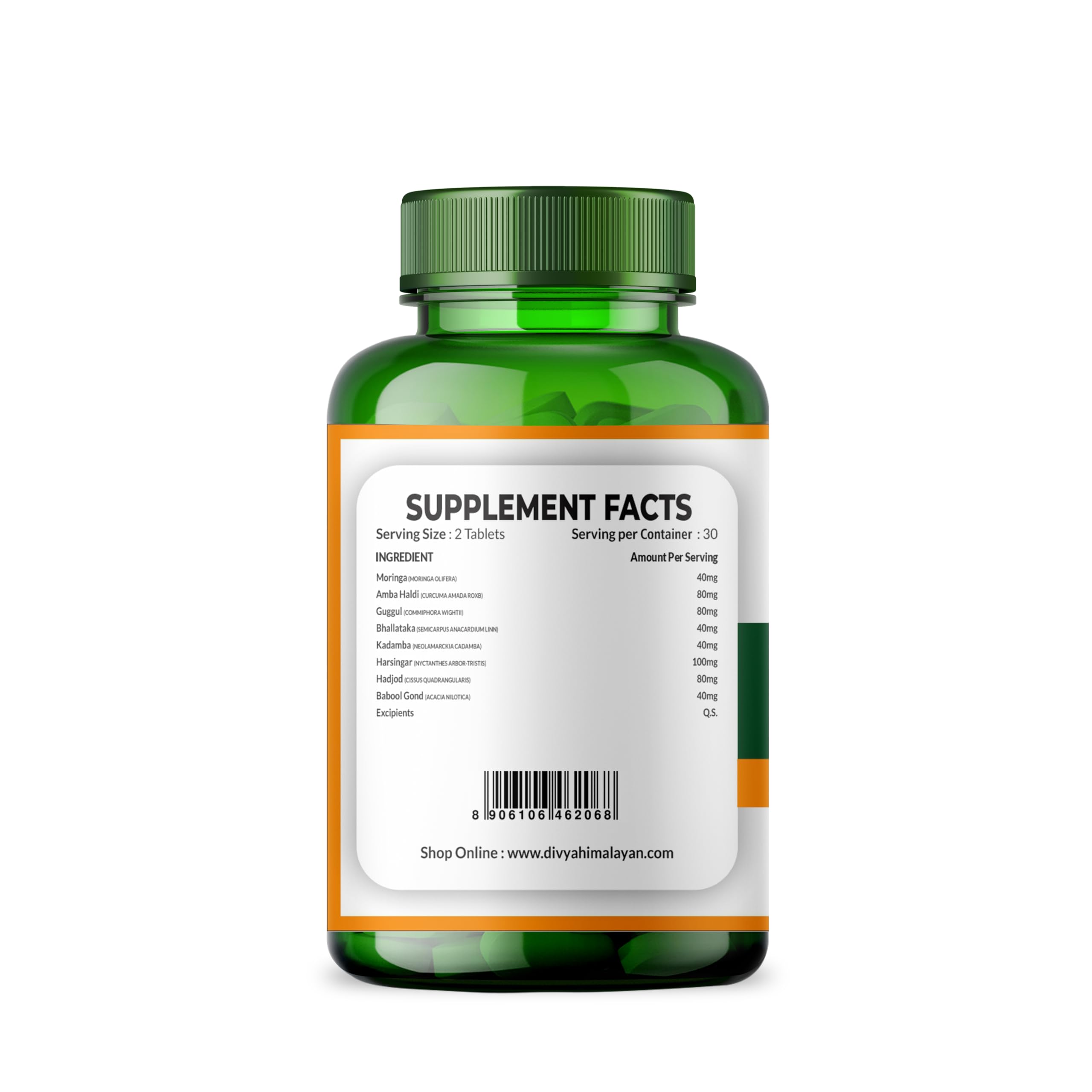 Divya Himalayan Plant-Based Joint Care Supplement, 60 Tablets, Improves Joint Flexibility, Strengthen Muscles | Supports Mobility for Men Women Old Age - 60 Joint Support Tablet Divya HimalayanAu supplements