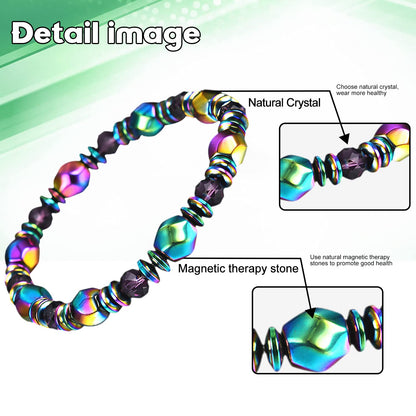 AGSIXZLAN 3pcs Adjustable Lymph Drainage Carnelian Magnetic Bracelet,Slimming Magnetic AGSIXZLANUS supplements
