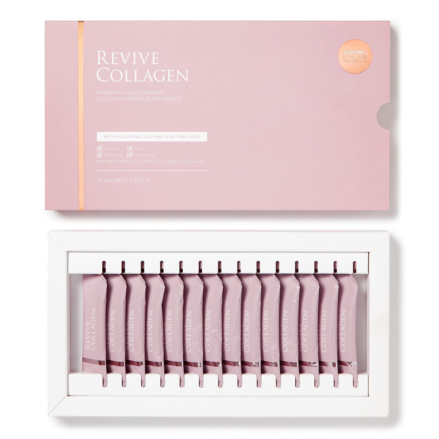 Revive Collagen Premium 8,500mg Hydrolysed Marine Collagen Drink with Added Hyaluronic Acid & Aloe Vera Revive CollagenUS supplements