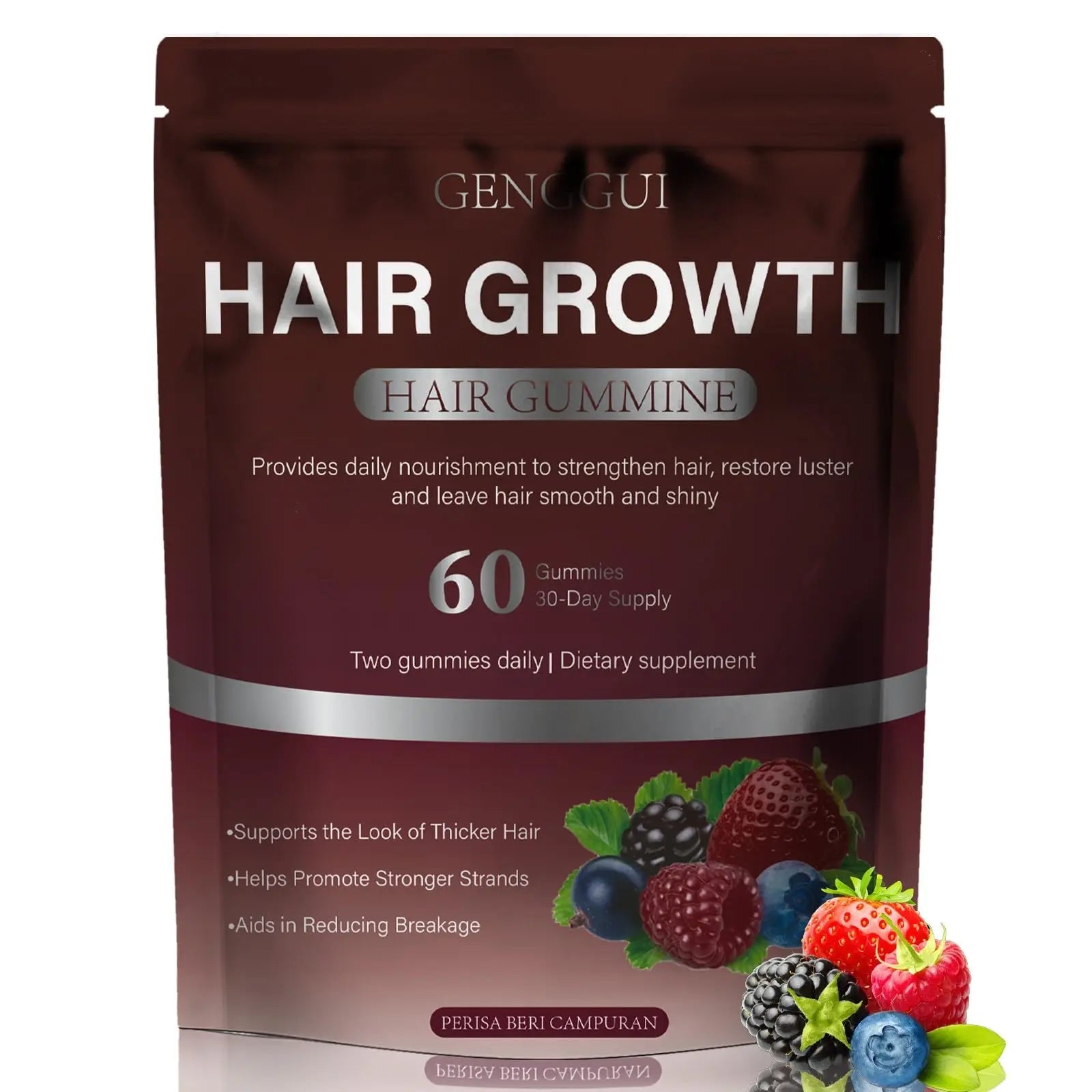 GENGGUI Hair Growth Gummies for Women - Hair Vitamins with Biotin & Silica for Faster Growth - Hair Growth Accelerator Supplement GENGGUIAu supplements