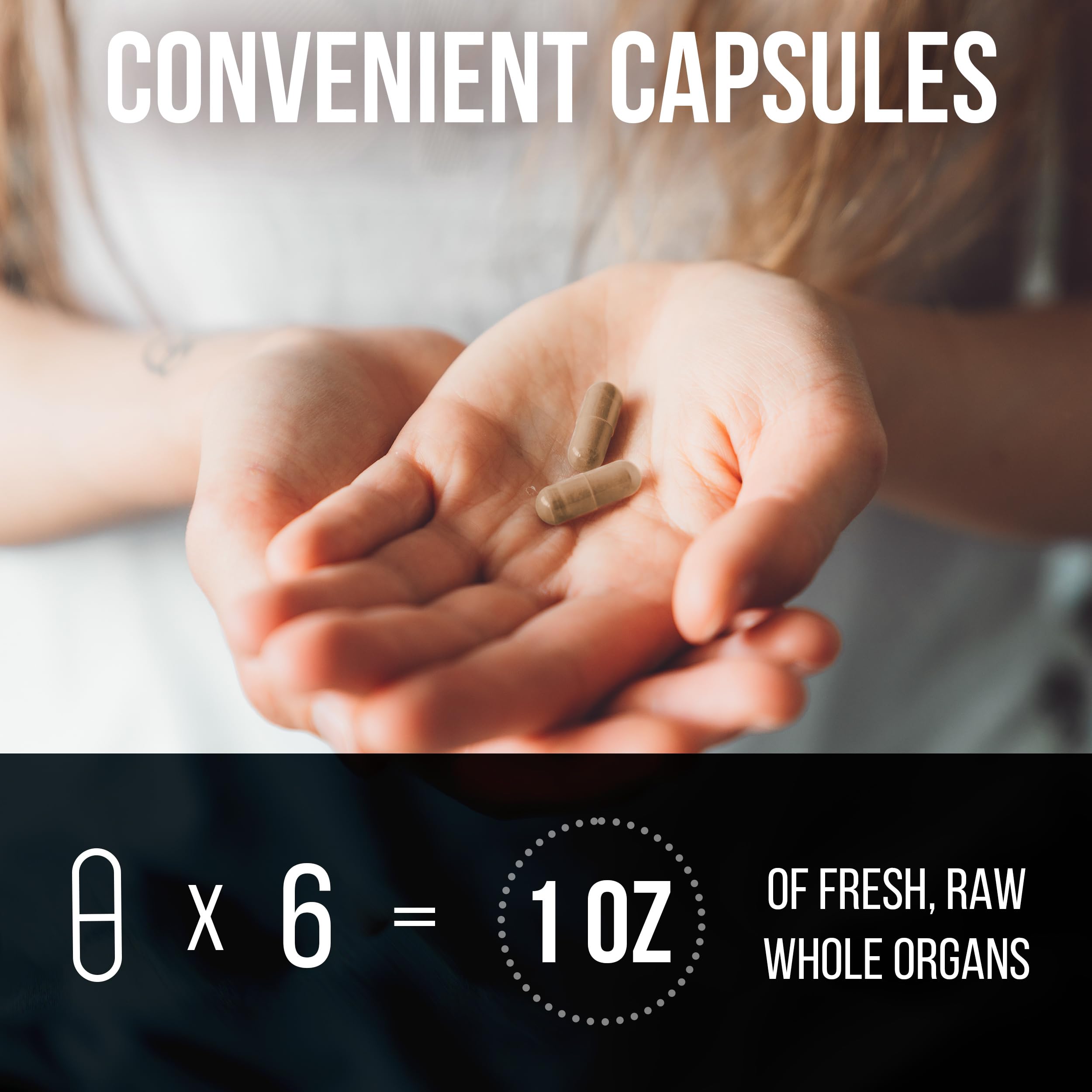 Beef Organ Supplement Complex - 10 Carnivore Grass Fed Proprietary Blend of Liver, Marrow, Brain, Thymus, Spleen, Kidney, Colostrum, Heart, Pancreas, Gallbladder - 180 Caps Carnivore MethodAu supplements