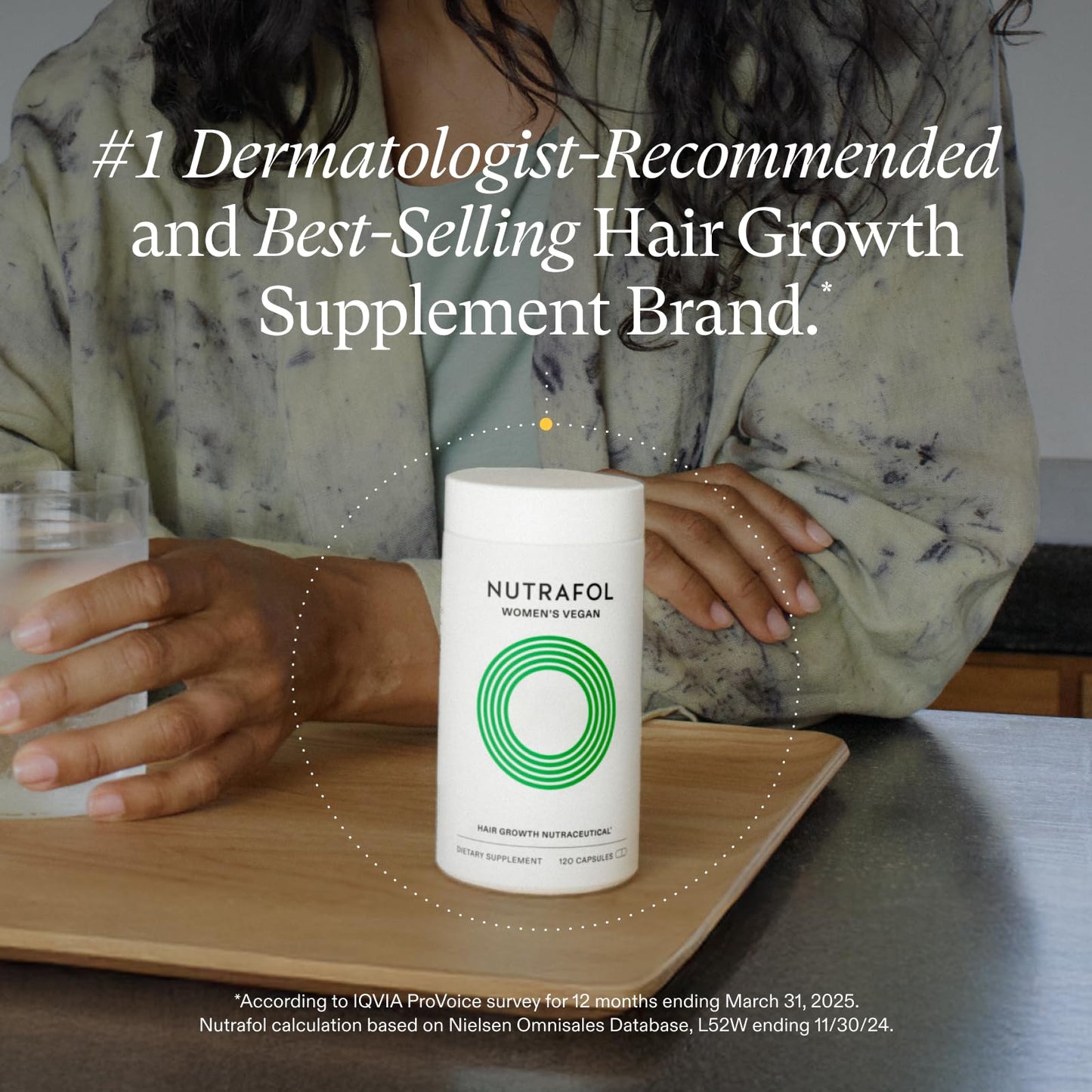 Nutrafol Women's Hair Growth Supplements, For Women 18-44 Years Old, Clinically Tested for Visibly Thicker, Stronger Hair, 100% Vegan Ingredients, NutrafolUS supplements