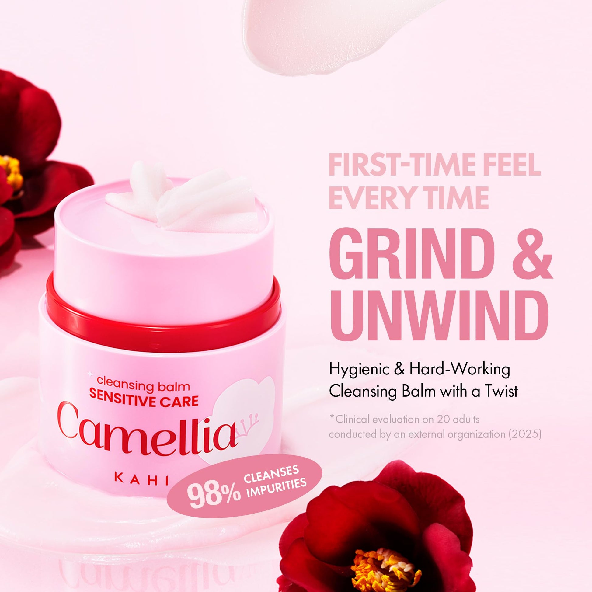 KAHI Cleansing Balm Sensitive Care Camellia - Gentle Makeup Remover Balm with Camellia Seed Oil & Vitamin E - Korean Skincare with Only 10 Ingredients 1.69 oz KAHIAu supplements