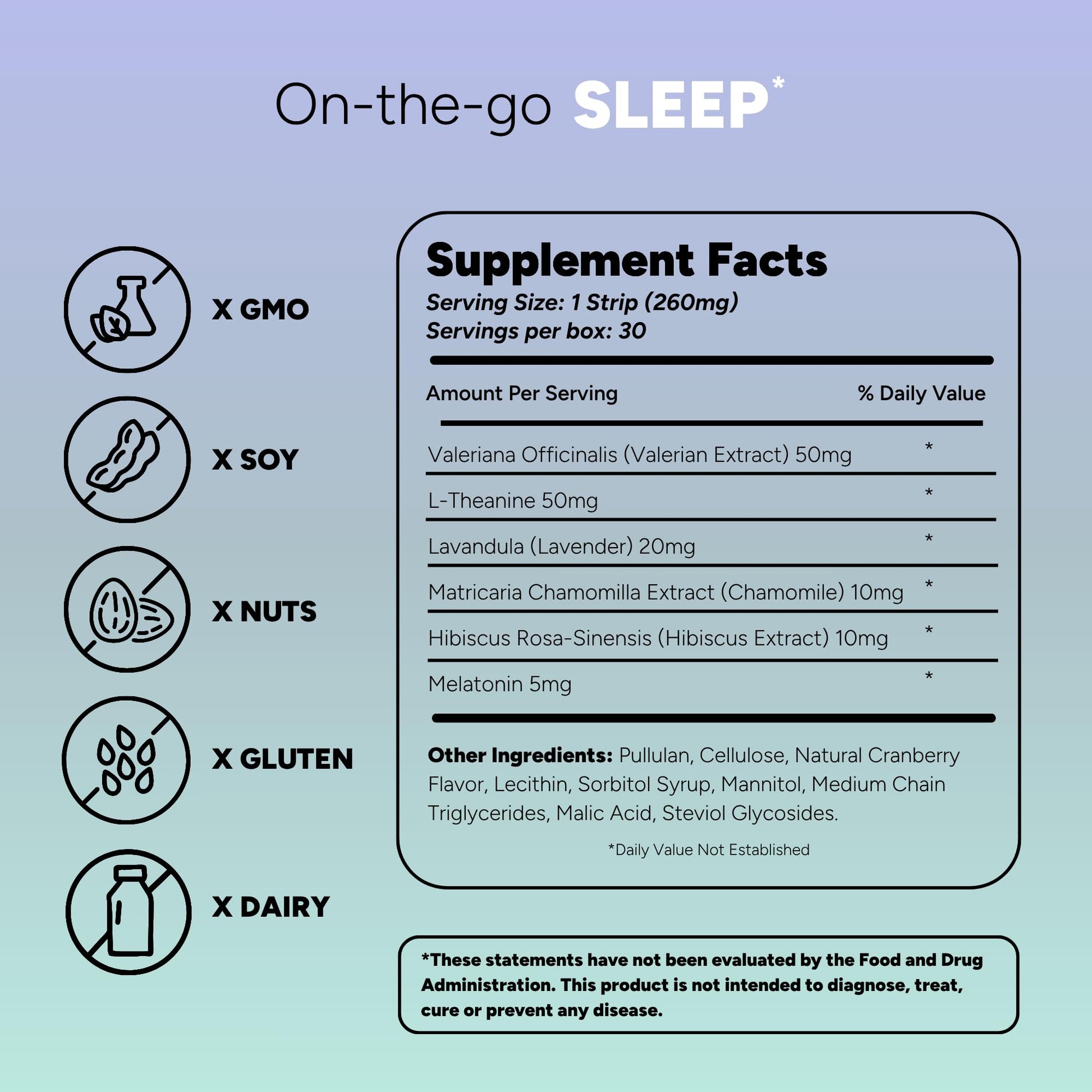 STRIPPIES Dissolvable Sleep Strips – Fast-Acting Melatonin 5mg with L-Theanine, Lavender, Chamomile, Hibiscus & Valerian – Natural Cranberry Flavor – 90 Strips STRIPPIESAu supplements