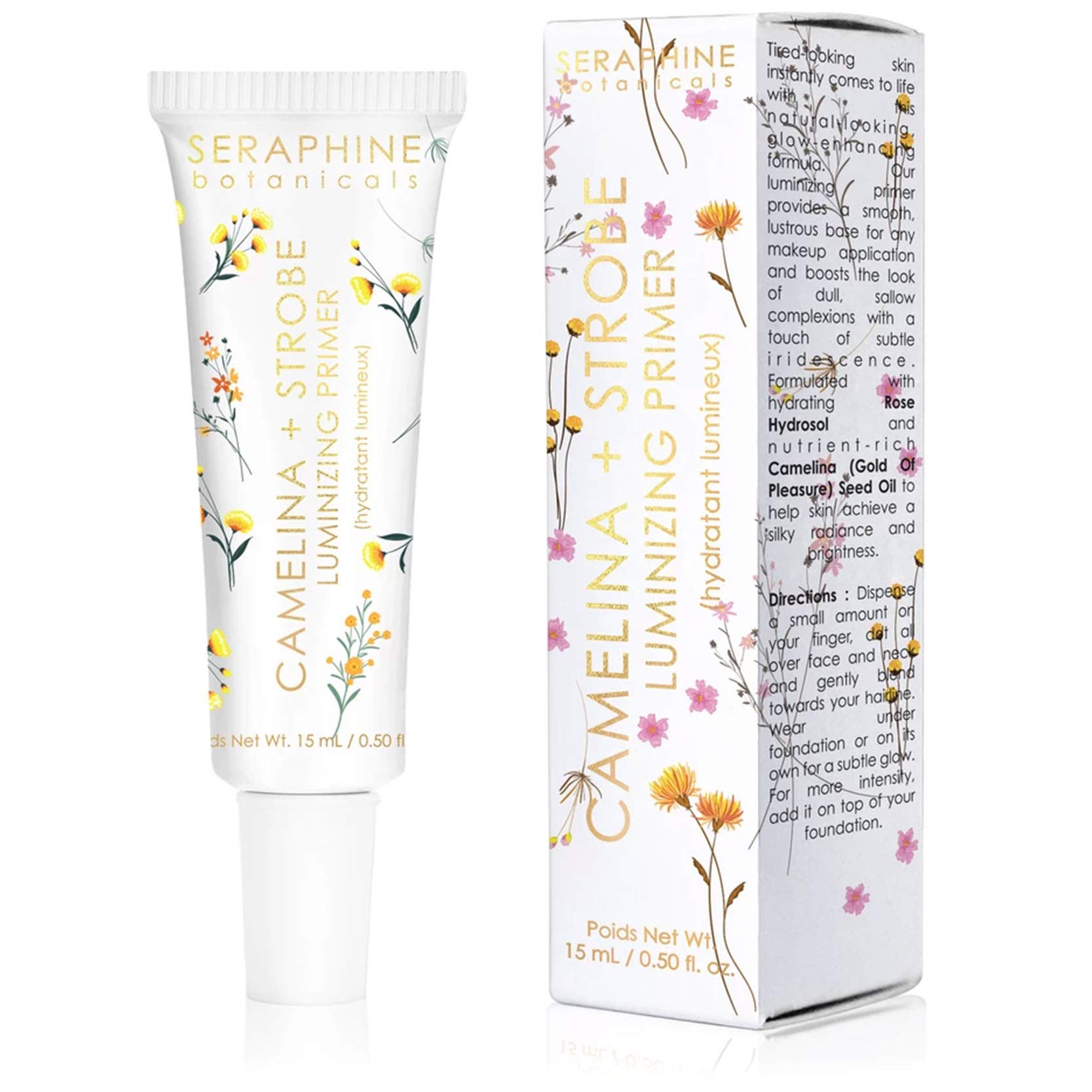 Seraphine Botanicals Camelina + Strobe - Luminizing Primer Glow-Enhancing Formula 15 ml/ 0.50 oz Seraphine BotanicalsAu supplements