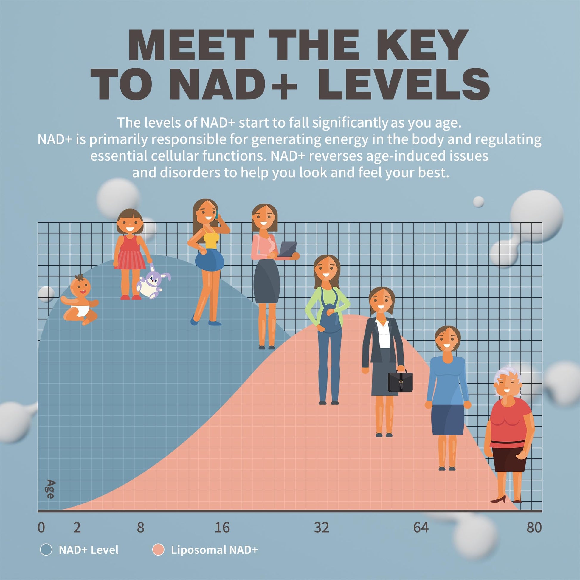 NIUSISE NAD Gummies Sugar Free, NAD+ Supplement with Liposomal Nicotinamide Riboside, Resveratrol, Quercetin, NAD Supplement for Anti-Aging, Energy, Cellular Health, Blueberry Flavor, 60 Gummies NIUSISEAu supplements