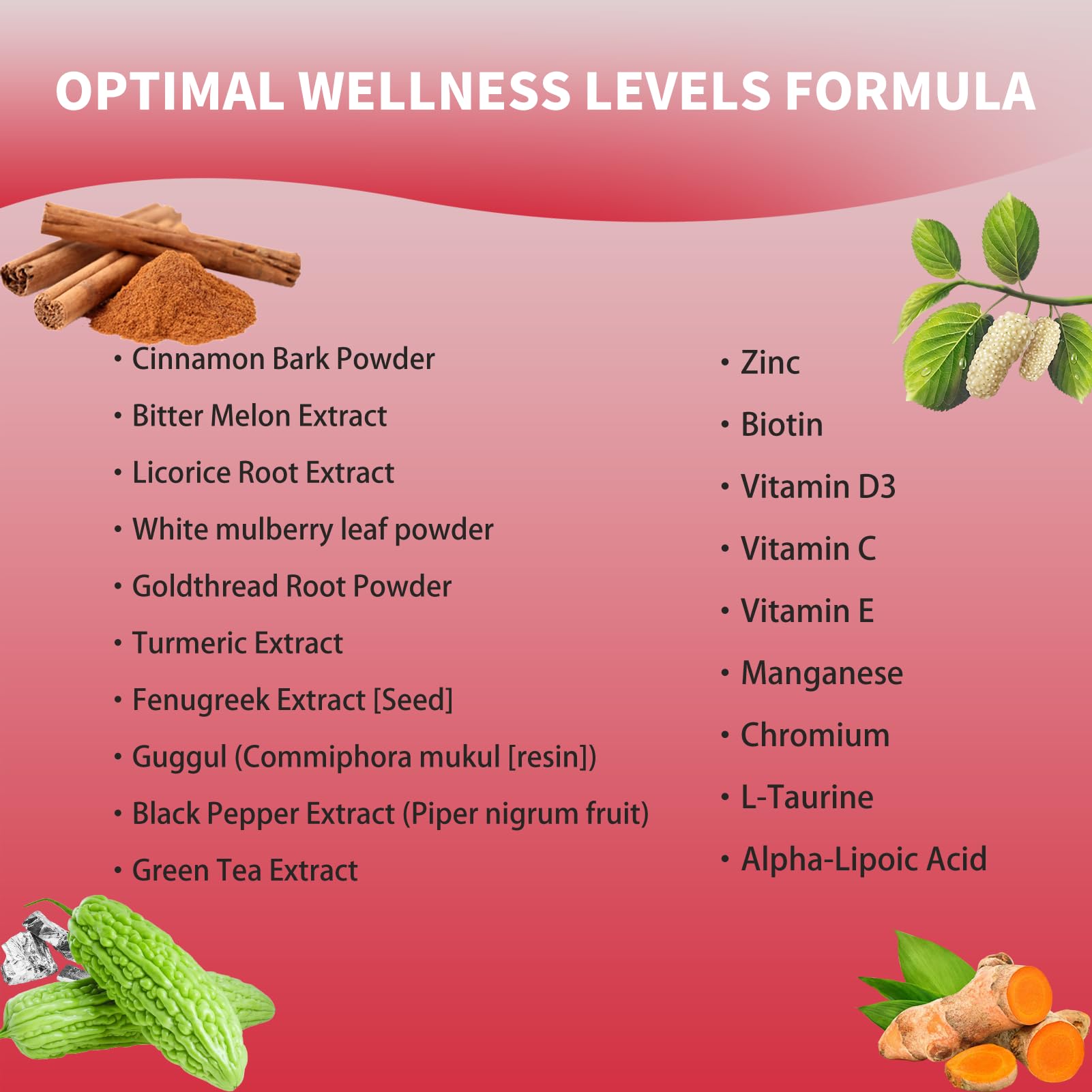 Blood Sugar Complex Supplement – Natural with 20 Active Herbs and Vitamins, Including Cinnamon, Bitter Melon, Black Pepper, Licorice, Vegan, Non-GMO, Gluten-Free, 60 Capsules HOWEEJETAu supplements