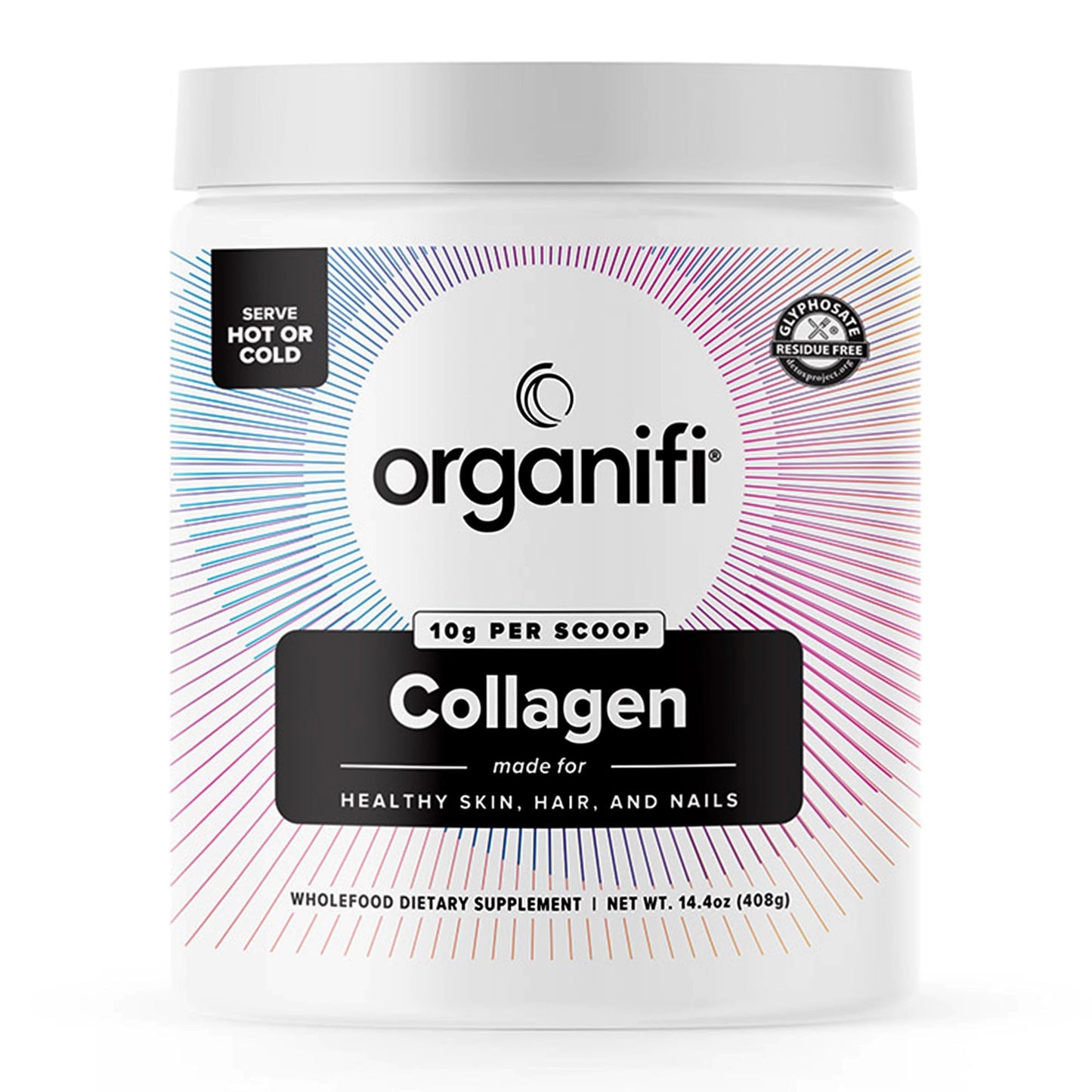 Organifi Unflavored Collagen Powder - Supports Stronger Skin, Nail, and Hair, 40 Servings OrganifiUS supplements