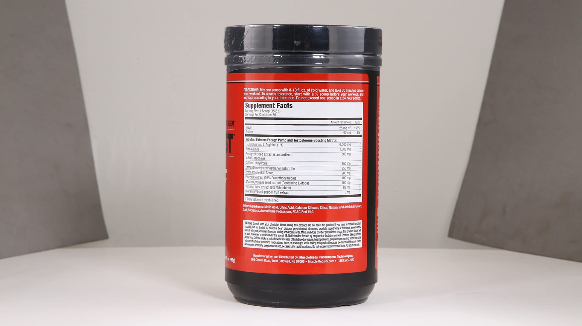 MuscleMeds Nitrotest Pre-Workout Supplement Drink, Boost Nitric Oxide, Testosterone MuscleMedsAu supplements