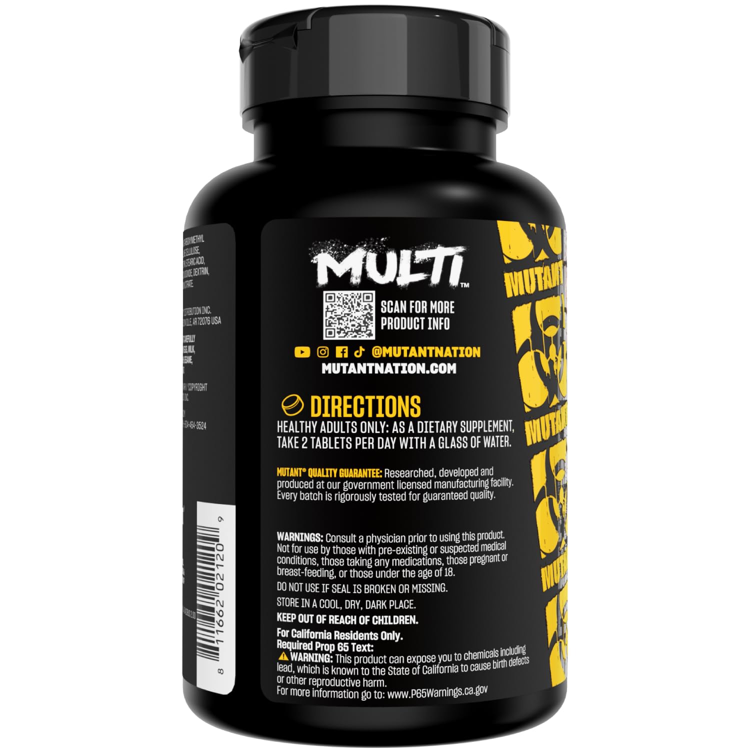 Mutant Multi - High Potency Vitamins with 75+ Ingredients Specifically Formulated for Heavy Lifting, 60 Tablets MutantAu supplements