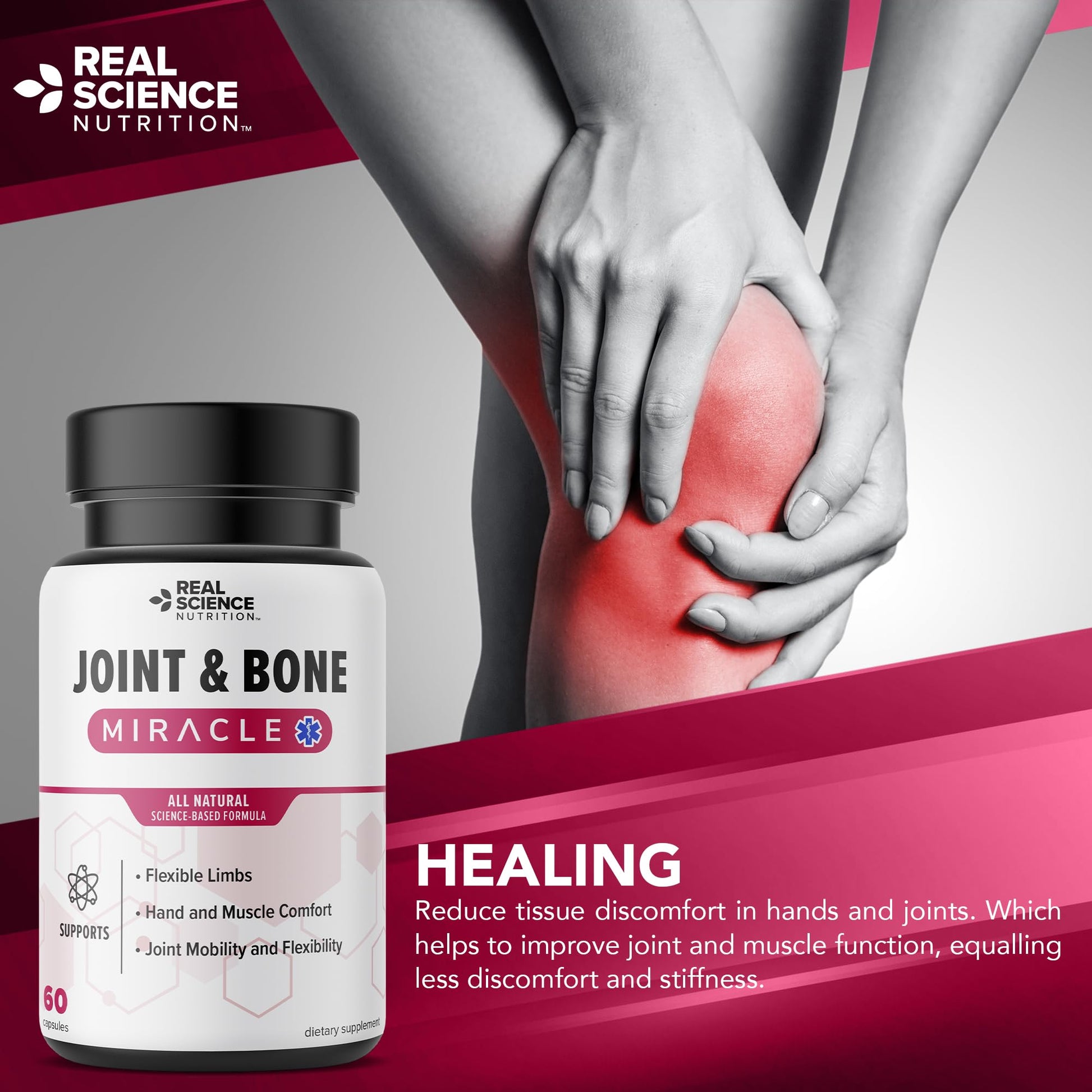 Real Science Nutrition Offers Joint & Bone Miracle for Enhanced Joint Mobility and Alleviating Muscle Discomfort Real Science NutritionAu supplements