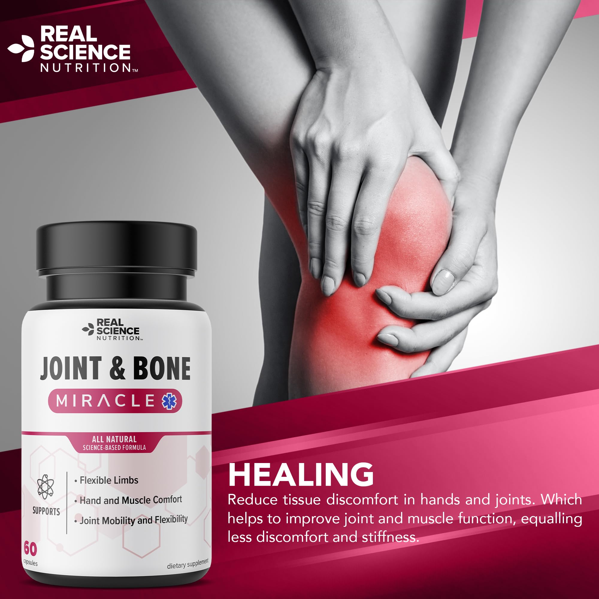 Real Science Nutrition Offers Joint & Bone Miracle for Enhanced Joint Mobility and Alleviating Muscle Discomfort Real Science NutritionAu supplements