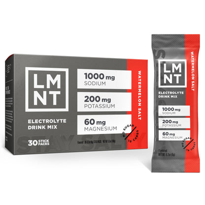 LMNT Zero Sugar Electrolytes - Watermelon Salt | Drink Mix | 30-Count Drink LMNTUS supplements