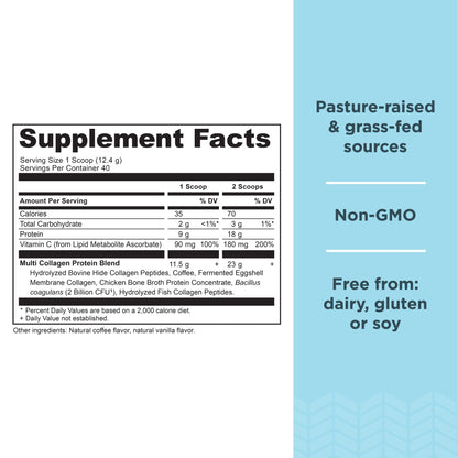 Ancient Nutrition Hydrolyzed Collagen Peptides Powder, Cold Brew Multi Collagen Protein Ancient NutritionUS supplements