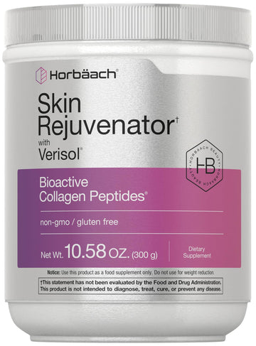 Horbäach Skin Rejuvenator with Verisol 10.58 oz | Bioactive Collagen Peptide Powder | Types I and III | Non GMO, Gluten Free Supplement HorbäachAu supplements