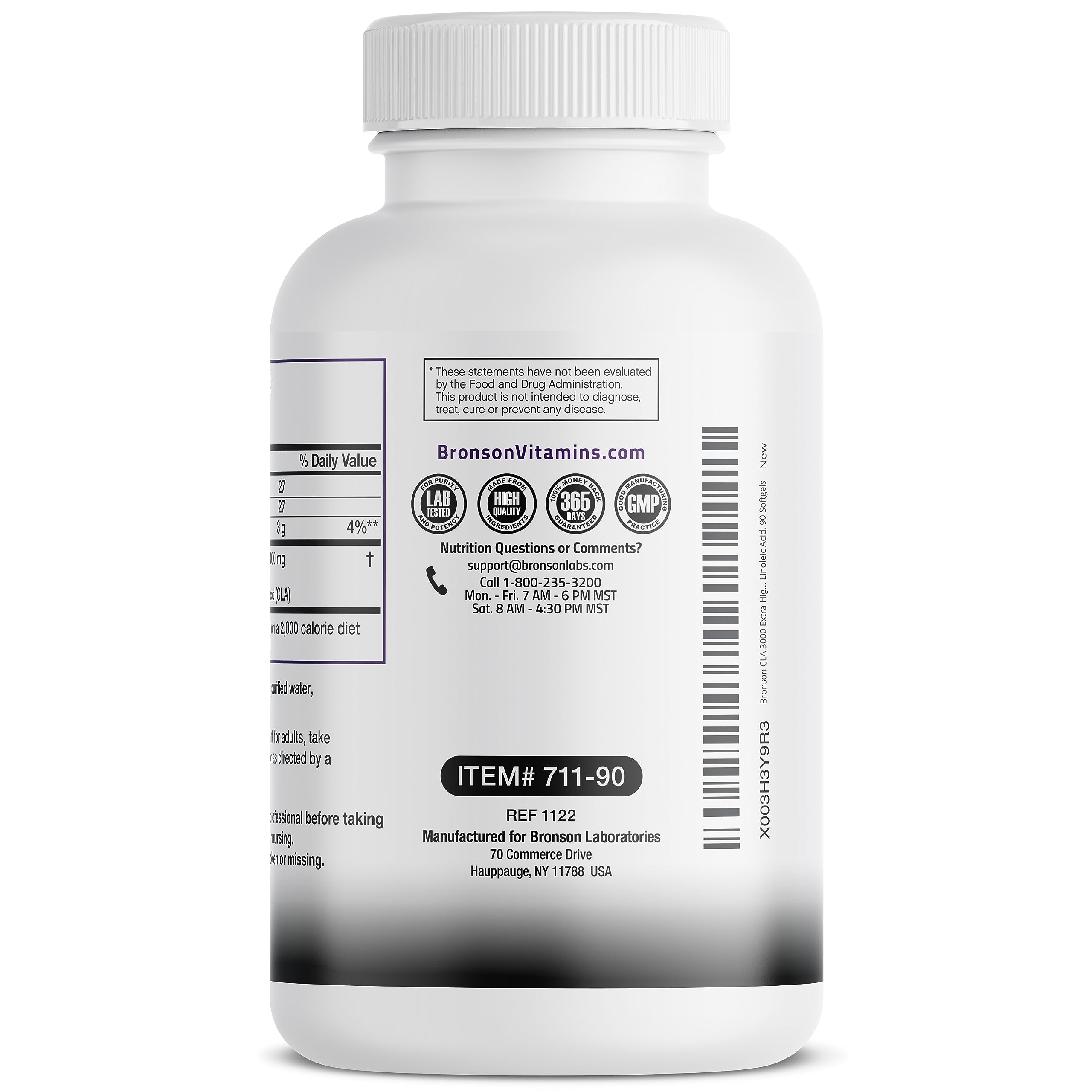 Bronson CLA 3000 Extra High Potency Supports Healthy Weight Managem BronsonAu supplements