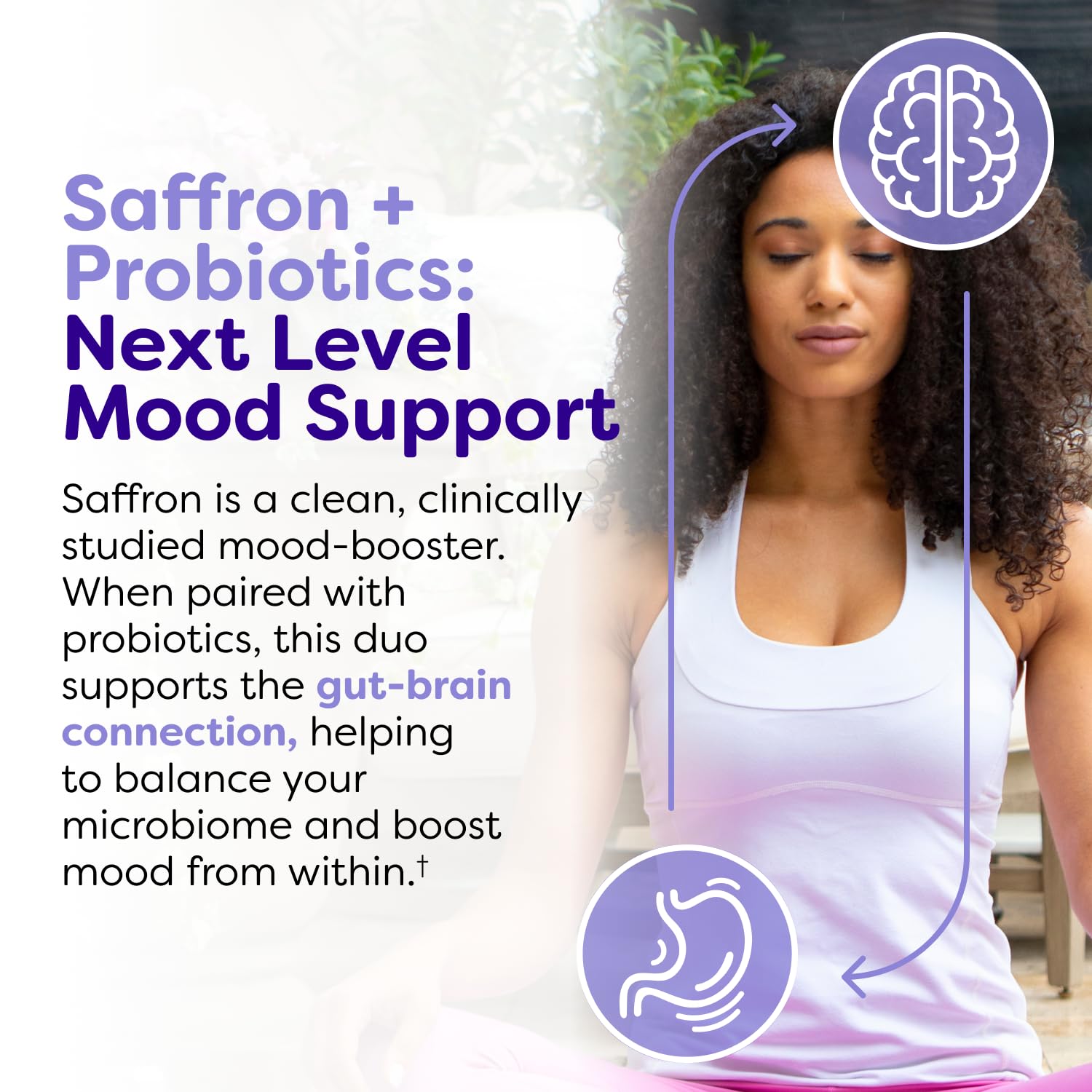Probulin Mood Probiotics for Women with Saffron, L Theanine, Probiotic, Prebiotic, Postbiotic - Mood Support Supplement & Gut Support - Vegan, Non GMO, 30 Capsules ProbulinAu supplements