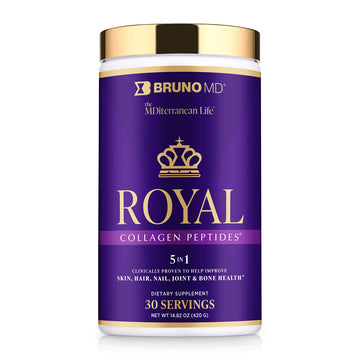 Bruno MD Royal Collagen Peptides, Clinically proven, Dietary Supplement, Improves Skin & Cellulite, European Sourced, Improves the Look of Hair & Nails, Blended with Vitamin C, Bone & Joint Supplement BRUNO MDAu supplements