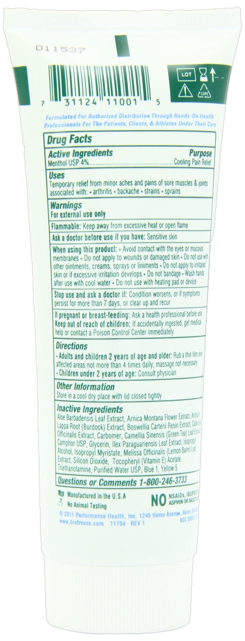 Bio Freeze Pain Relieving Gel, 4 Ounce, 12-Count BiofreezeAu supplements
