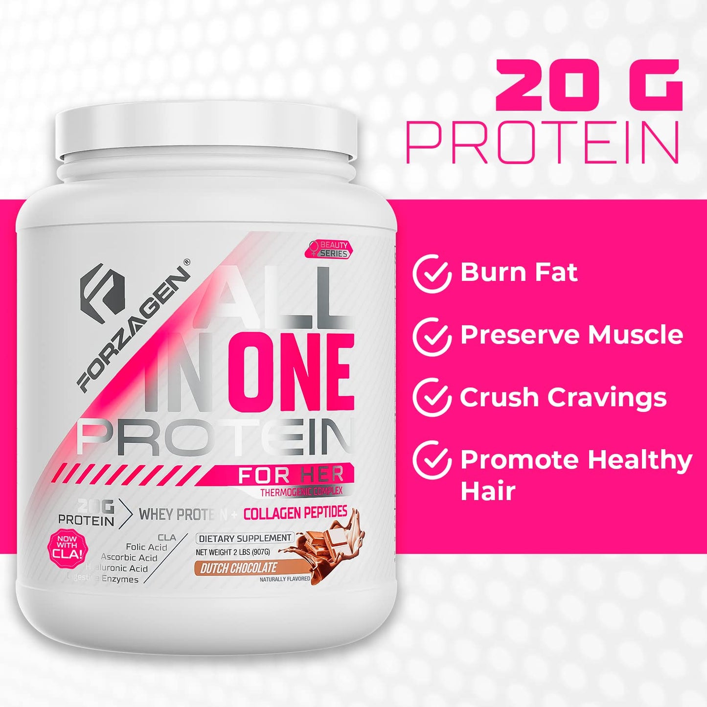 Forzagen Protein Powder for Women - Protein Shake With Collagen Powder for Women ForzagenUS supplements