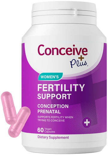 CONCEIVE PLUS Womens Fertility Support – Prenatal Multivitamin for Trying to Get Pregnant – Conception Blend, Hormonal Balance, Folate, Zinc, Thiamin, Riboflavin, Biotin – Non-GMO, Vegan – 30 Days CONCEIVE PLUSAu supplements