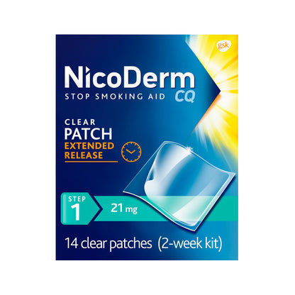 NicoDerm CQ Step 1 Nicotine Patches to Quit Smoking, 21 mg, Stop Smoking NicoDermUS supplements