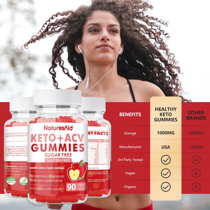 90 CT Keto Acv Gummies for Advanced Weight Loss & Belly Fat Burn - Pro Active Super Natures AidUS supplements