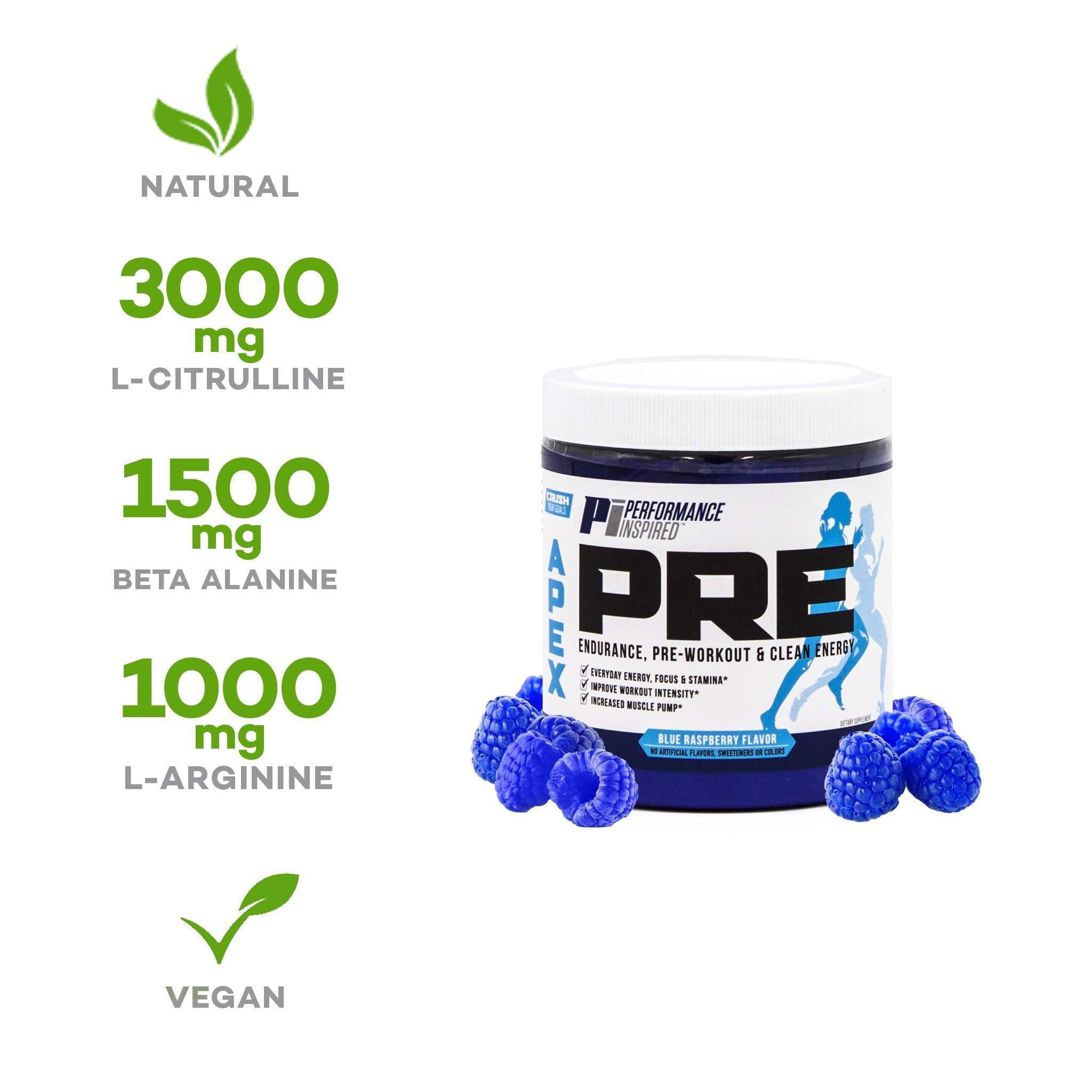PERFORMANCE INSPIRED Nutrition - APEX Pre Workout Powder - Increase Energy & Endurance PERFORMANCE INSPIREDAu supplements