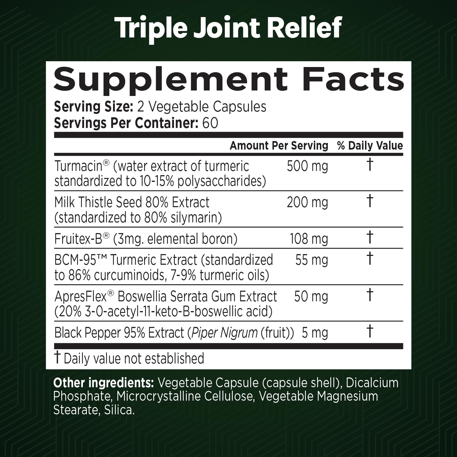 GREEN VALLEY NATURALS Triple Joint Relief Gold – Joint Support Supplement with Turmeric (Turmacin®, BCM-95®), Boswellia (AprèsFlex®) & Boron – Supports Mobility & Flexibility – 120 Capsules GREEN VALLEY NATURALSAu supplements