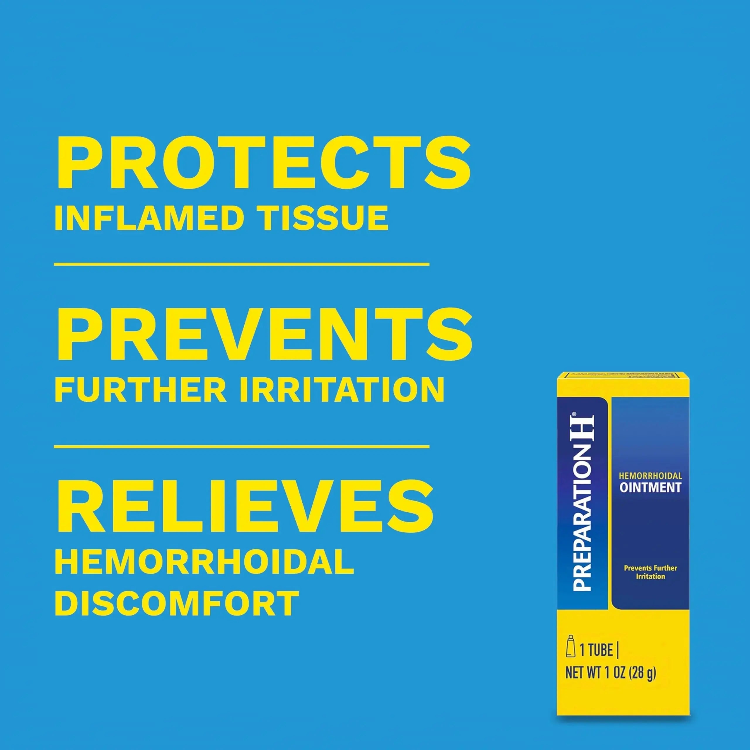 Preparation H Hemorrhoid Ointment, Itching, Burning and Discomfort Relief - 1 Oz Tube Preparation HAu supplements