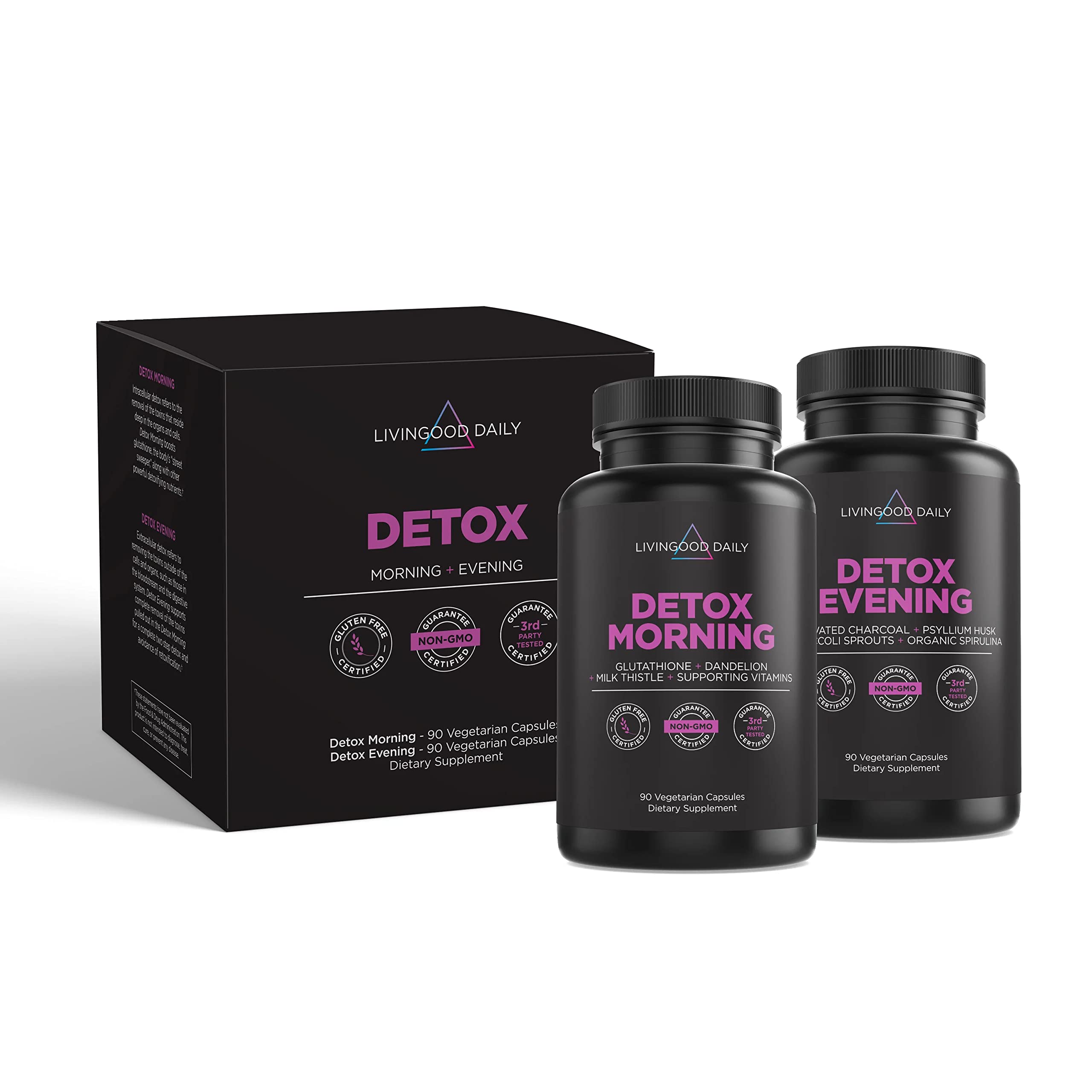 Livingood Daily Detox Pills - Full Body Detox Cleanse for Women & Men with Milk Thistle Livingood DailyAu supplements