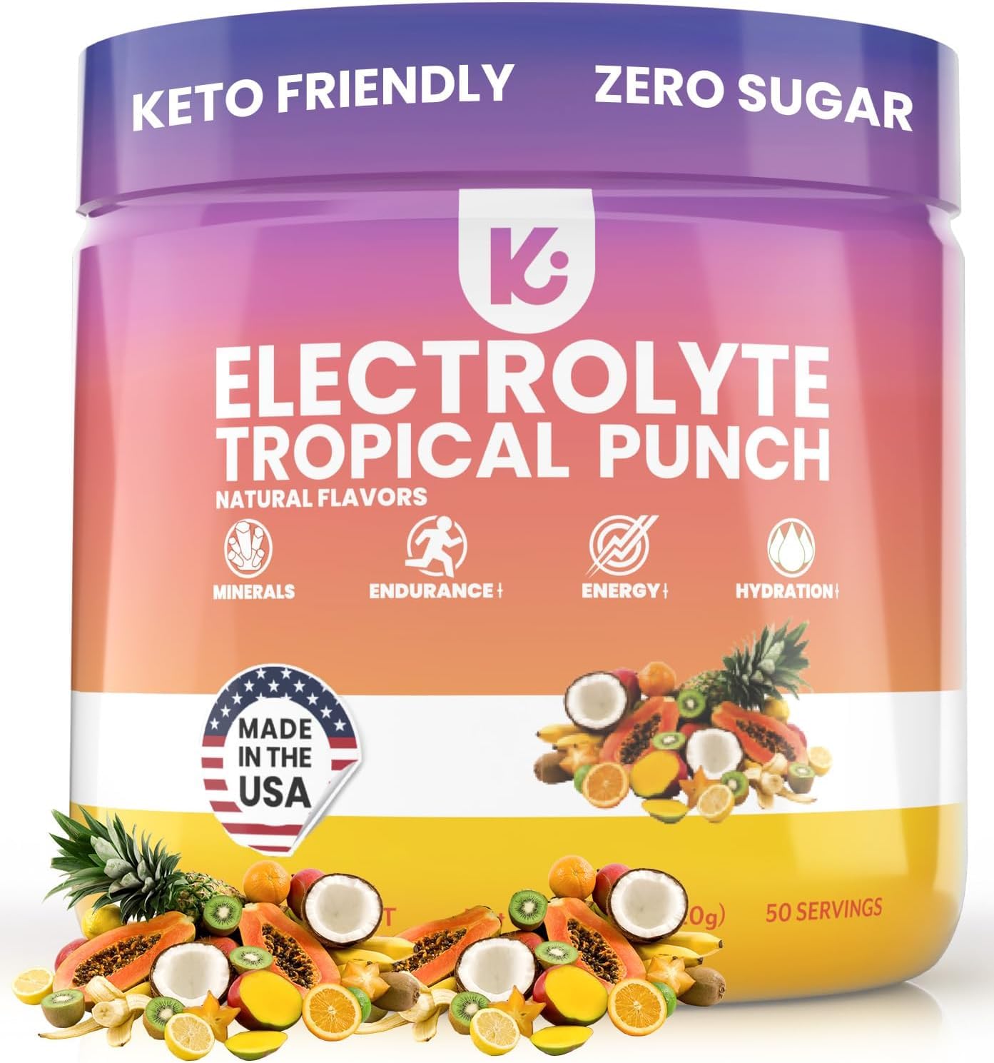 Keppi Keto Electrolytes Powder No Sugar | Zero Carbs | Made in USA | Advanced Hydration KeppiUS supplements