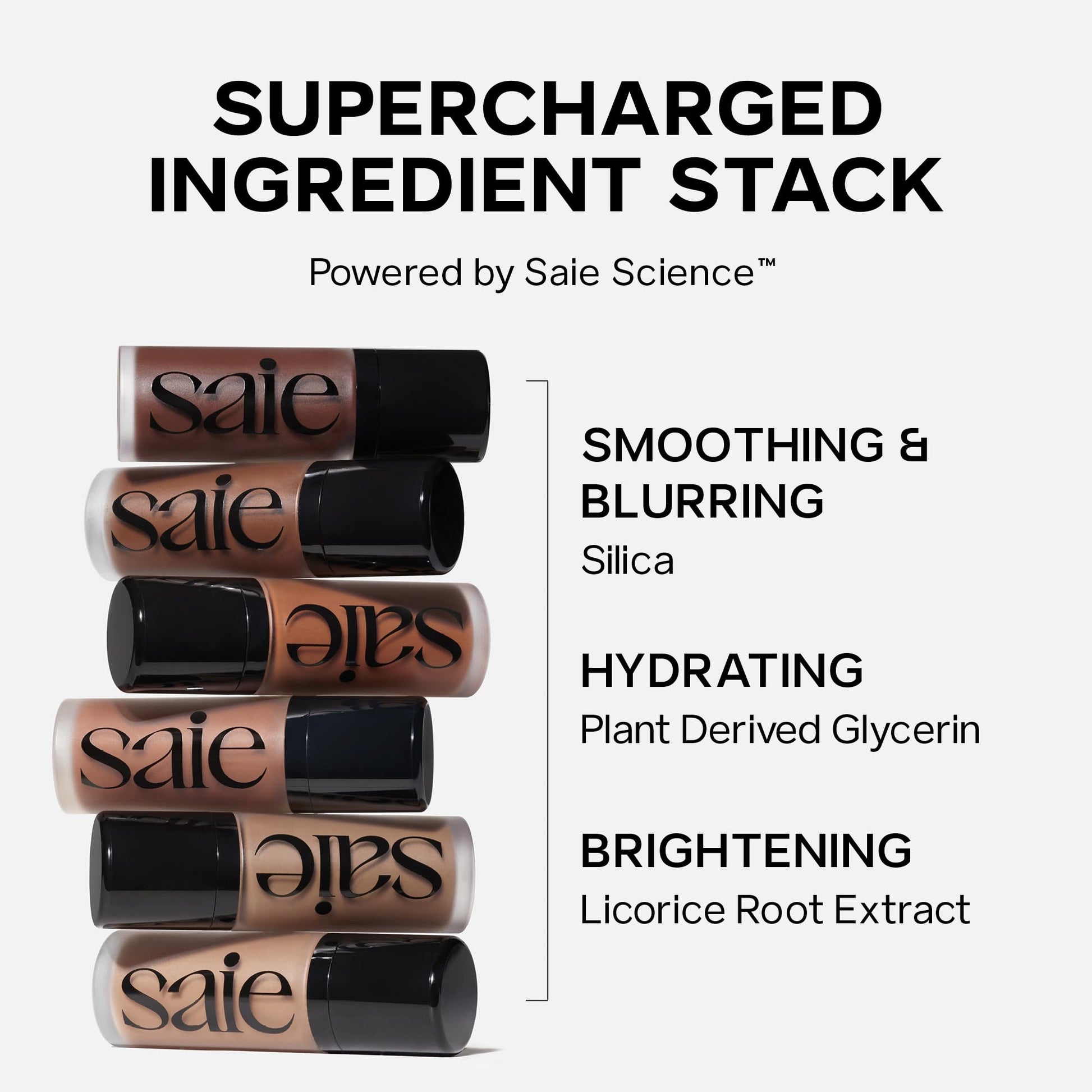 Saie Radiant Glow Duo - Dew Bronze Soft-Focus Liquid Bronzer in Sail (0.4 oz) & Mini Glowy Super Gel Lightweight Illuminator in Sunglow (0.5 oz), Hydrating Makeup Essentials for a Sun-Kissed Glow SaieAu supplements