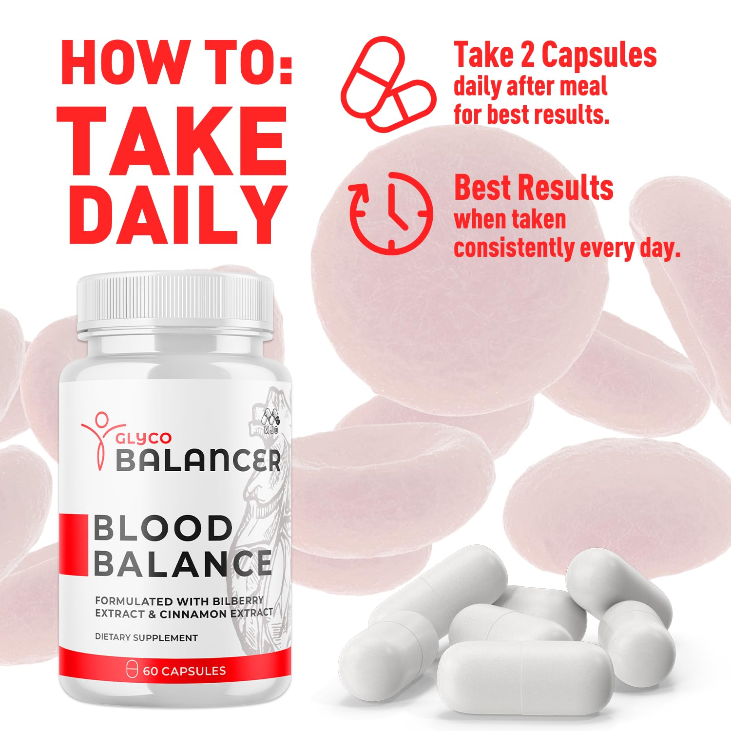 (2 Pack) Glyco Balancer Capsules, Official GlycoBalancer Health Support Pills with All Natural Ingredients, Glyco Balancer Advanced Health Support with Premium Vitamins for Women & Men (120 Capsules) MJOAu supplements