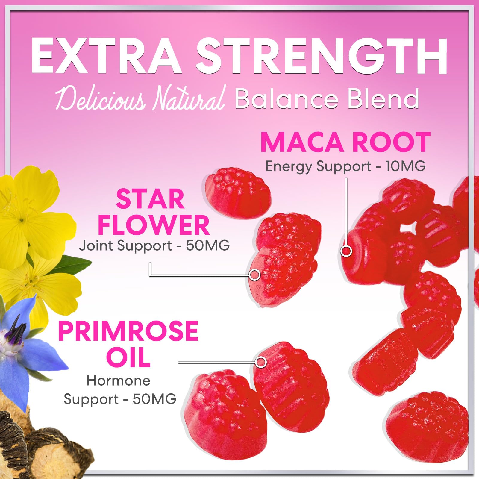 Menopause Supplements for Women - Complete Natural Mild Hot Flashes & Night Sweats Support, Multi Benefit Menopause Relief Gummy, Support for Balance & Energy, Gluten-Free & Non-GMO - 60 Gummies Hello Lovely!Au supplements