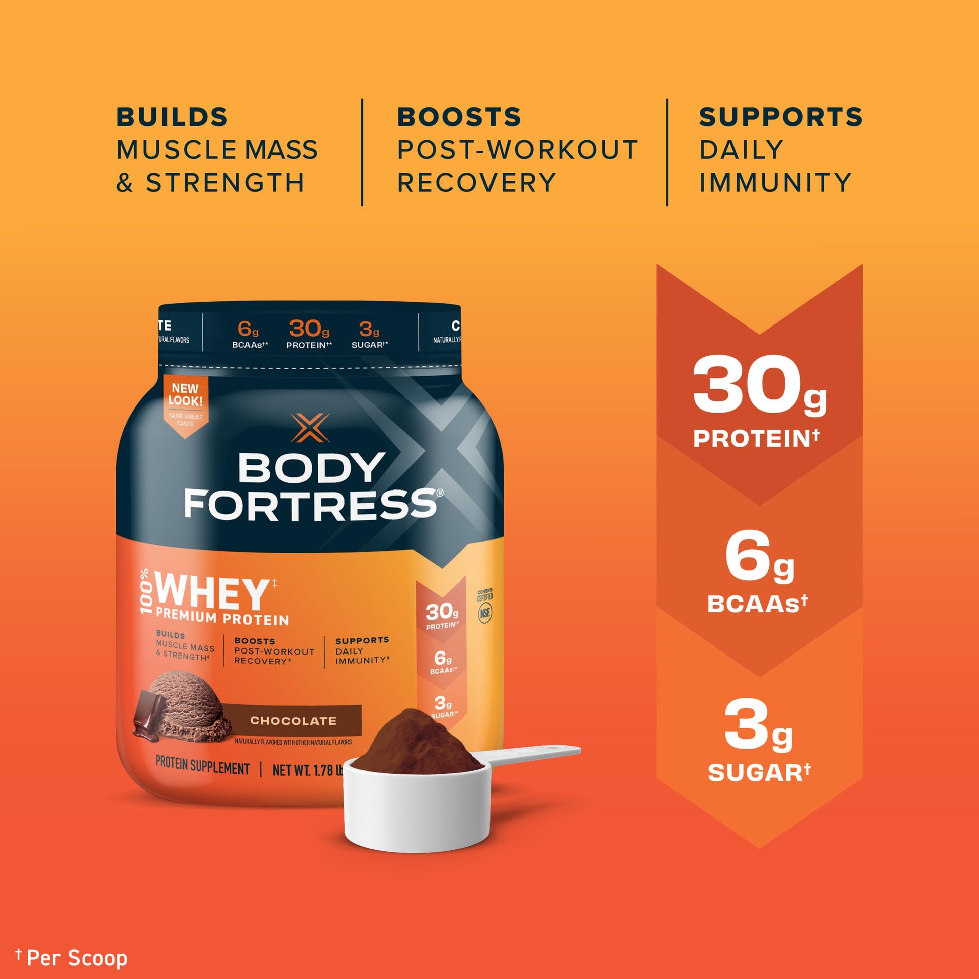 Body Fortress Super Advanced Isolate Protein, Chocolate Protein Powder Supplement Body FortressUS supplements
