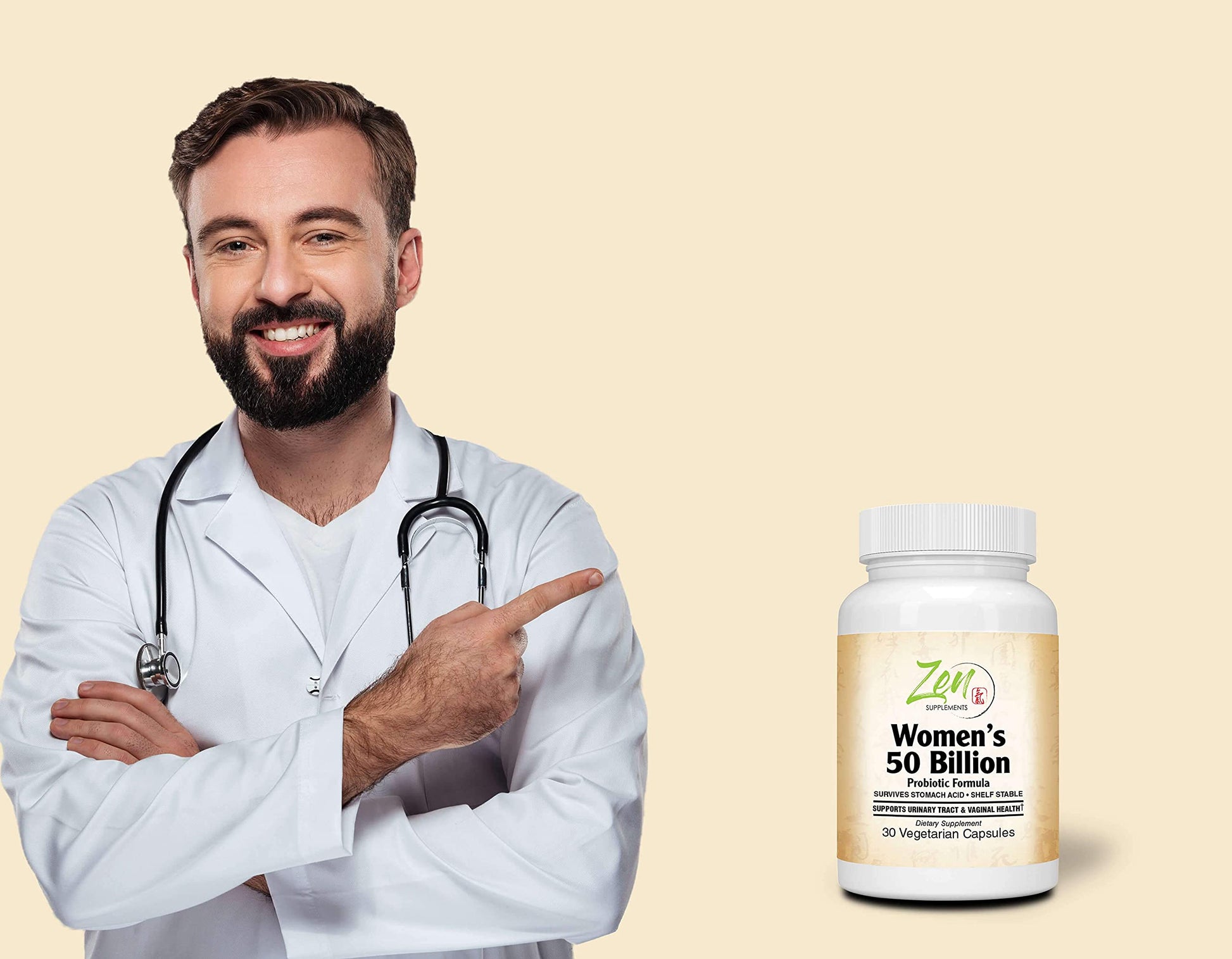 Zen Supplements - Womens 50 Billion Probiotic Formula - Supports Urinary and Vaginal Health Zen SupplementsAu supplements