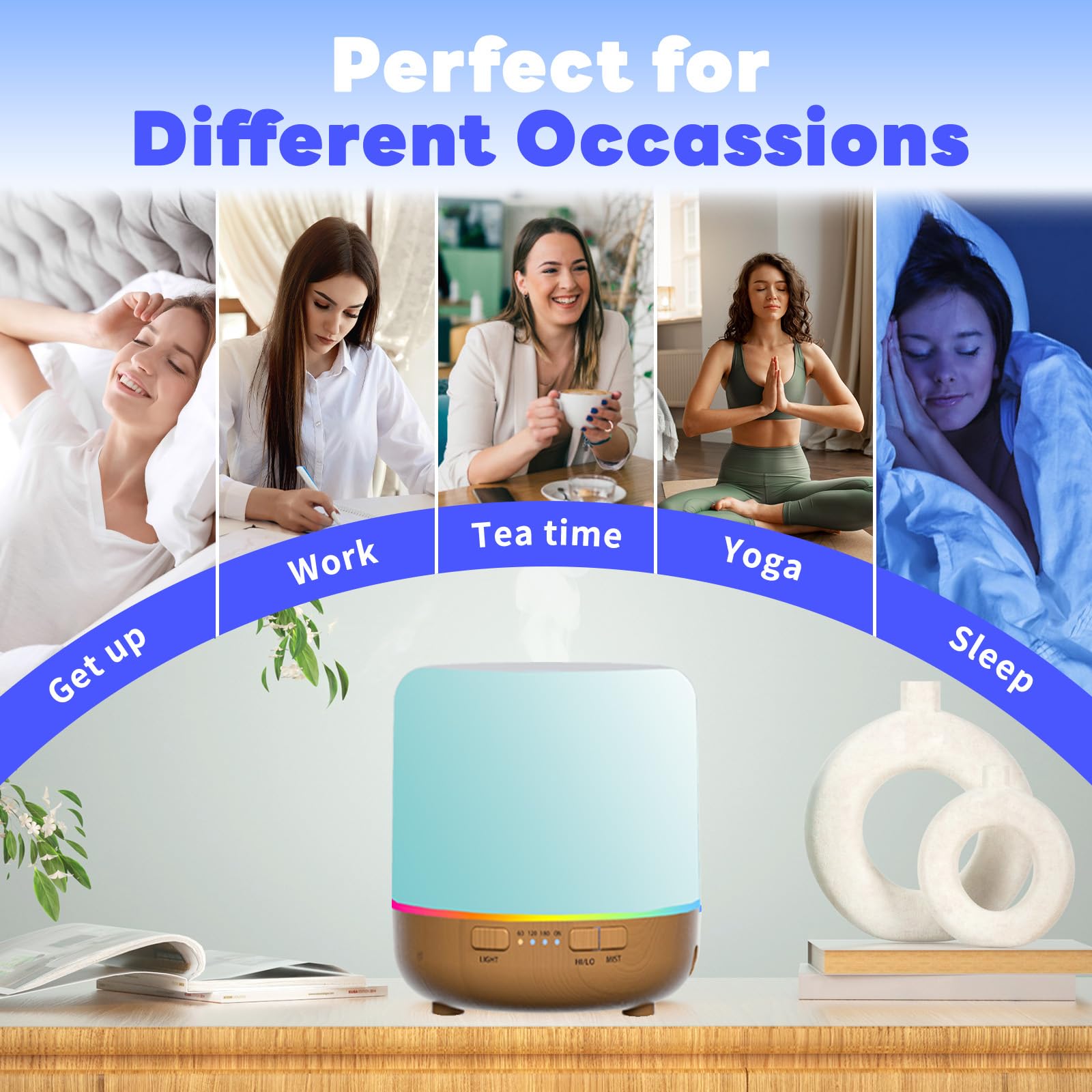 Otheya Scent Essential Oil Diffuser 2 Pack Max 200 ML Ultrasonic Cool Mist Humidifiers and Aromatherapy OtheyaAu supplements