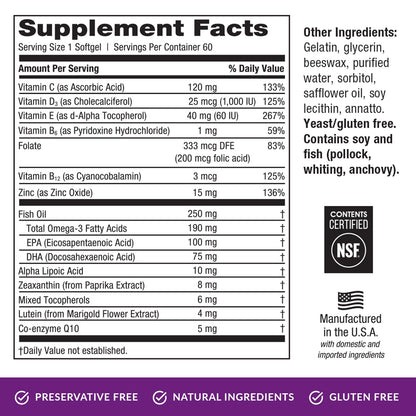 EyePromise Restore Supplement - 60 Softgel Capsules Containing Lutein EyePromiseUS supplements