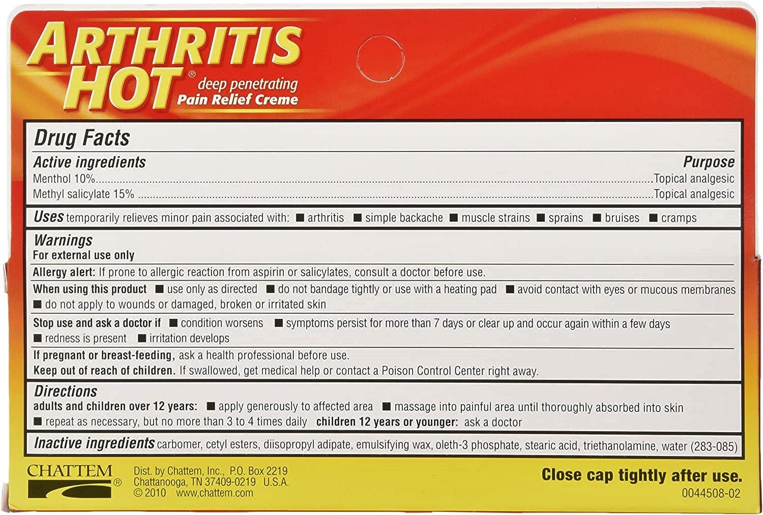 Arthritis Hot Pain Relief Creme 3 oz (Pack of 3) Marble MedicalAu supplements