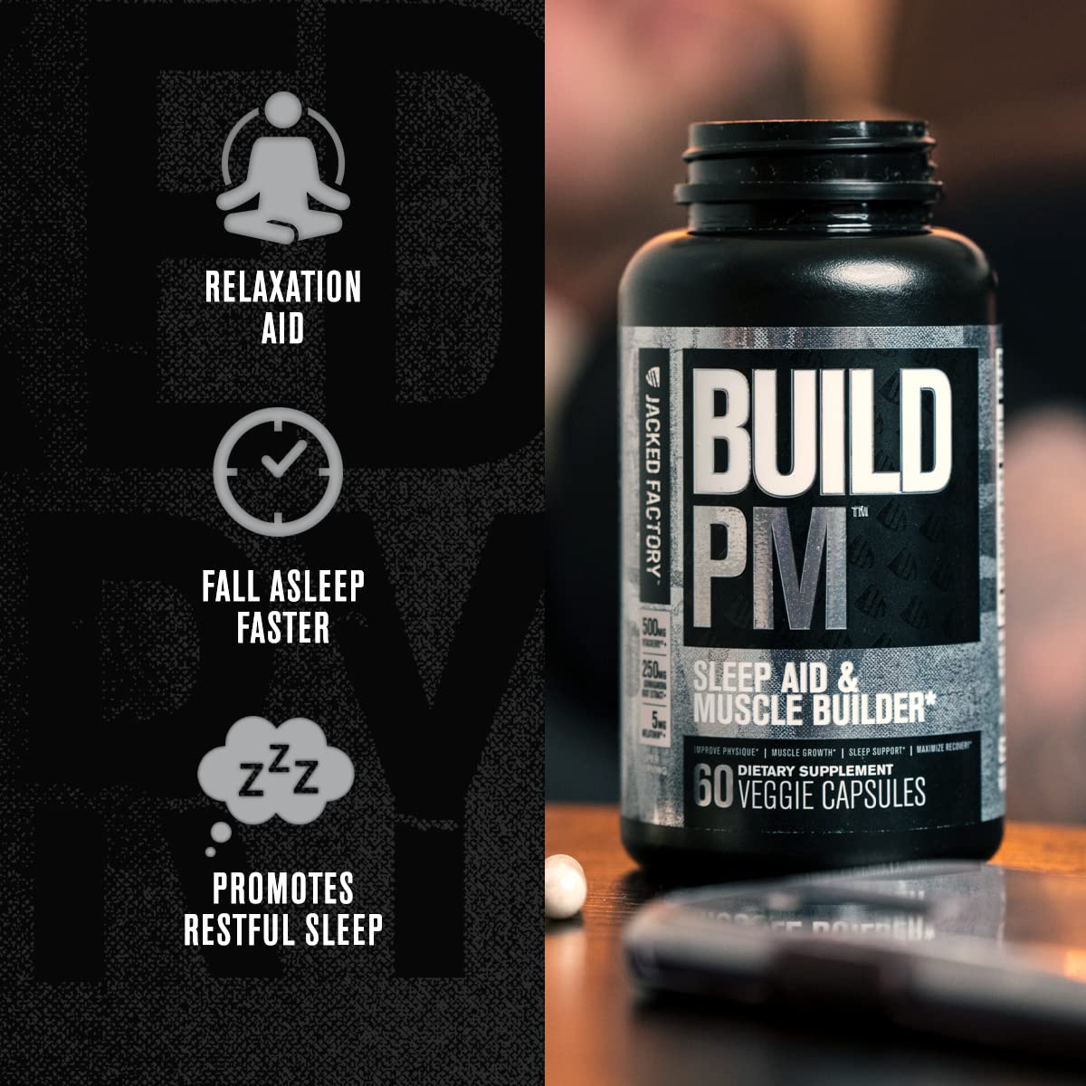 Jacked Factory AM & PM Muscle Building Stack - N.O. XT, Build XT, & Build PM Jacked FactoryAu supplements