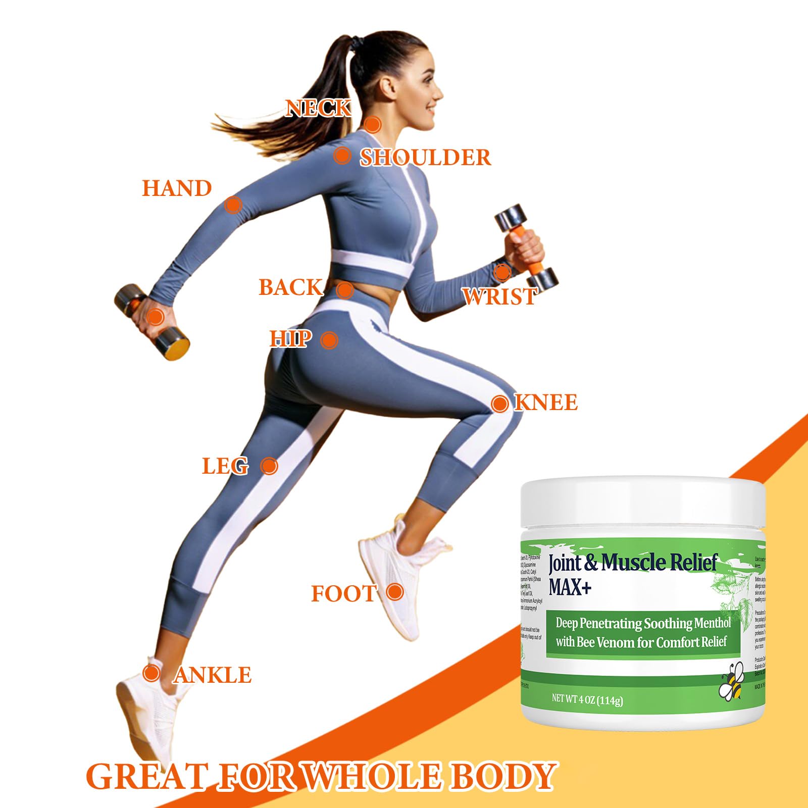 DUBOONAIO Max Energy Bee Venom Cream, Muscle Joint Soothing Cream, Pure Natural, for Back, Neck, Hands, Feet, Shoulder, Leg, Knee, Ankle Care DUBOONAIOAu supplements